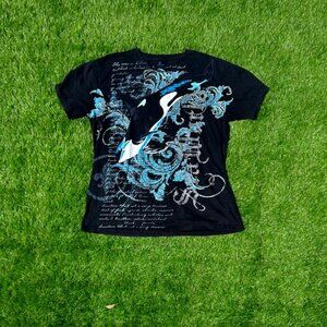 y2k Orca Seaworld tshirt